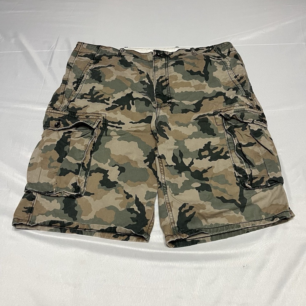 Y2K Levi's Cargo Shorts Mens Size 38 Camo Relaxed Fit Baggy Grunge Hiking Skate
